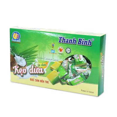 KẸO DỪA LÁ DỨA THANH BÌNH HỘP 300G